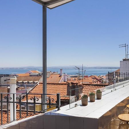 Amazing Rooftop Terrace With River And Historic City View 4 Bedrooms 4 Bathrooms Ac 19Th Century Building Chiado Lisboa Dış mekan fotoğraf