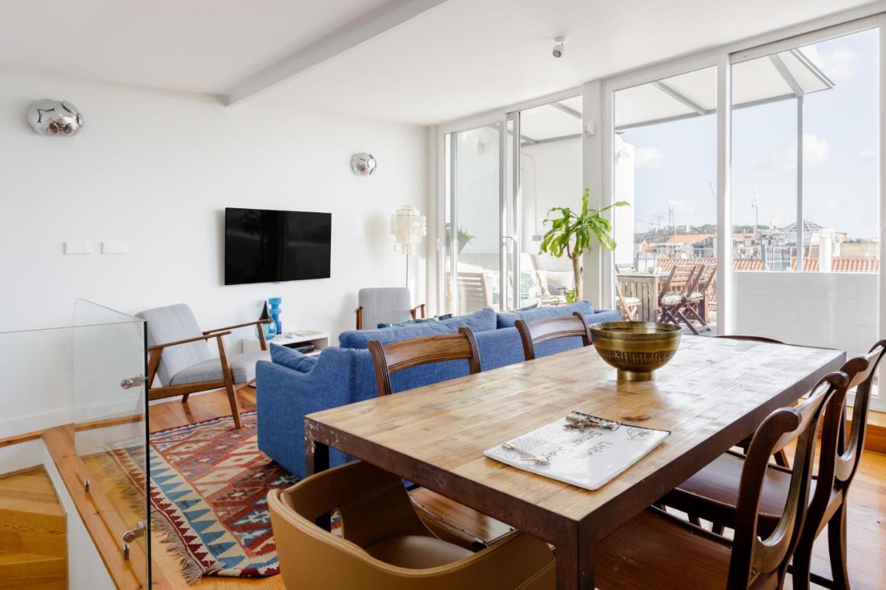 Amazing Rooftop Terrace With River And Historic City View 4 Bedrooms 4 Bathrooms Ac 19Th Century Building Chiado Lisboa Dış mekan fotoğraf