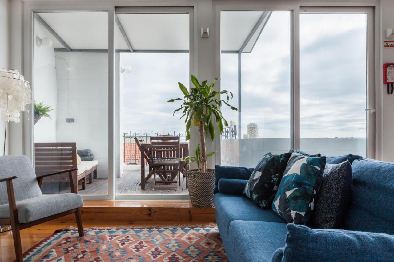 Amazing Rooftop Terrace With River And Historic City View 4 Bedrooms 4 Bathrooms Ac 19Th Century Building Chiado Lisboa Dış mekan fotoğraf