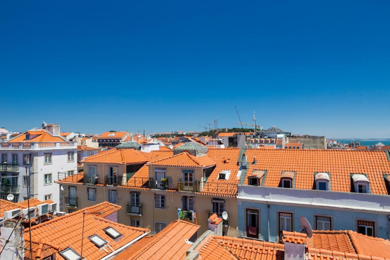 Amazing Rooftop Terrace With River And Historic City View 4 Bedrooms 4 Bathrooms Ac 19Th Century Building Chiado Lisboa Dış mekan fotoğraf