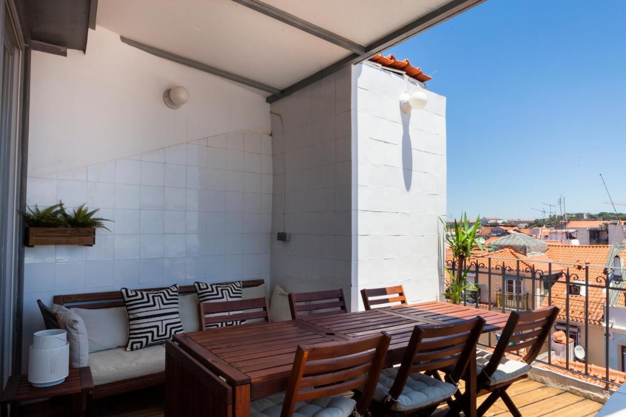 Amazing Rooftop Terrace With River And Historic City View 4 Bedrooms 4 Bathrooms Ac 19Th Century Building Chiado Lisboa Dış mekan fotoğraf