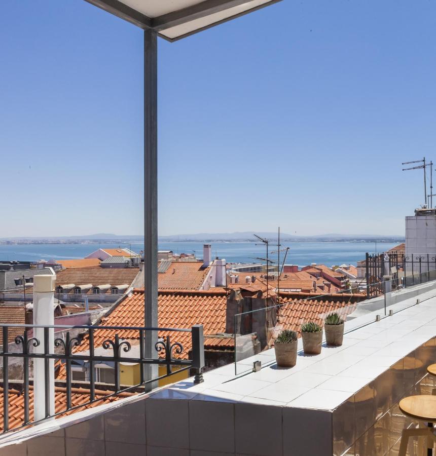 Amazing Rooftop Terrace With River And Historic City View 4 Bedrooms 4 Bathrooms Ac 19Th Century Building Chiado Lisboa Dış mekan fotoğraf